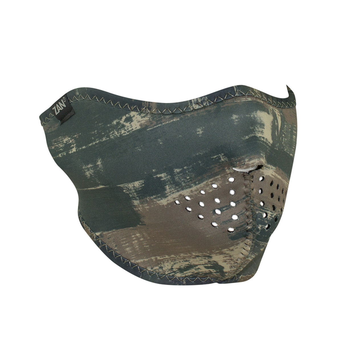 Dark Brushed Camo Neoprene Half Face Mask