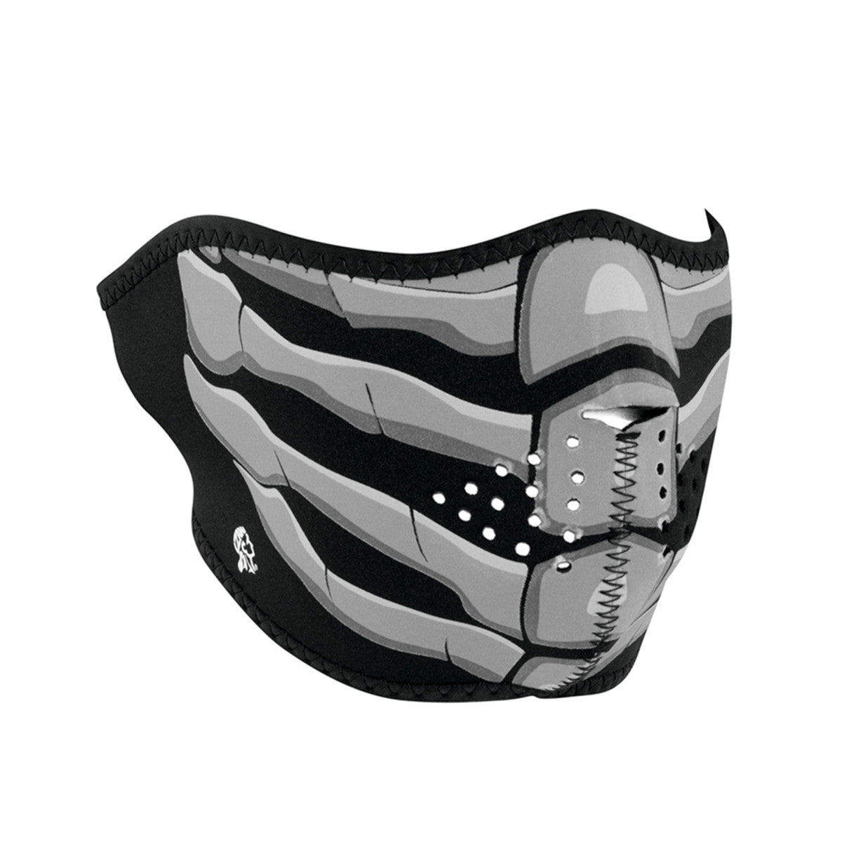 Bone Breath Glow In The Dark Neoprene Half Face Mask