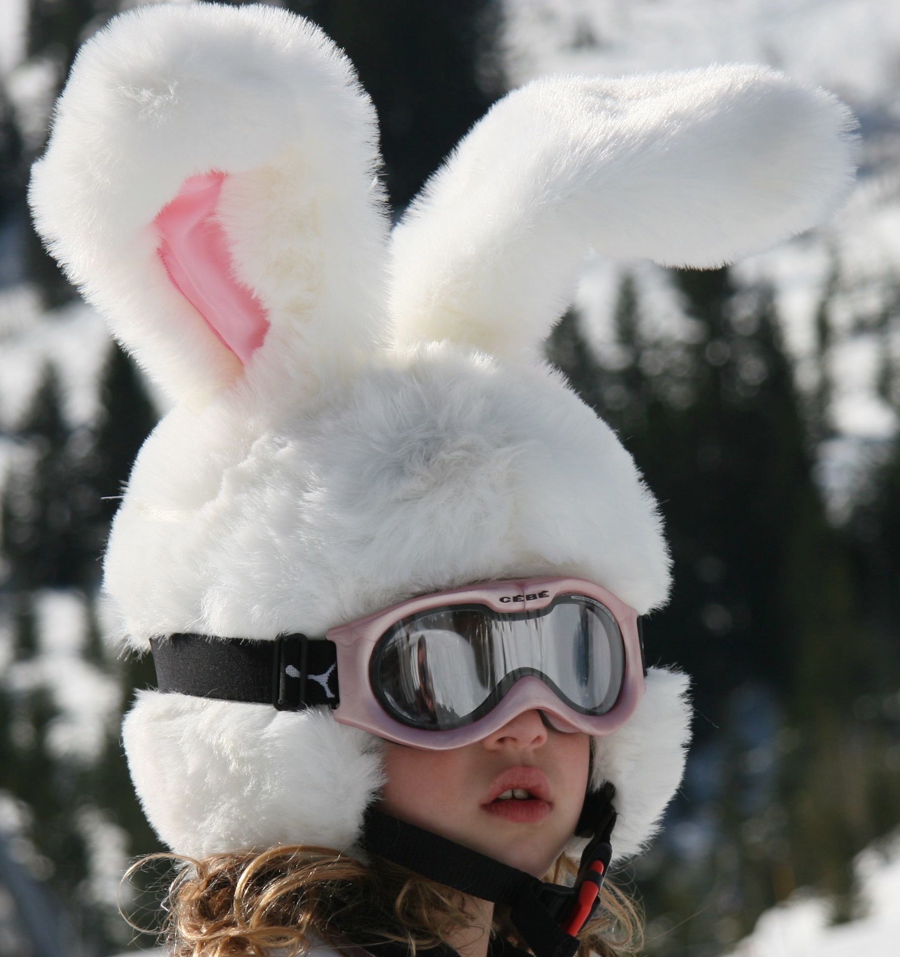 Headztrong White Rabbit Ski Helmet Cover