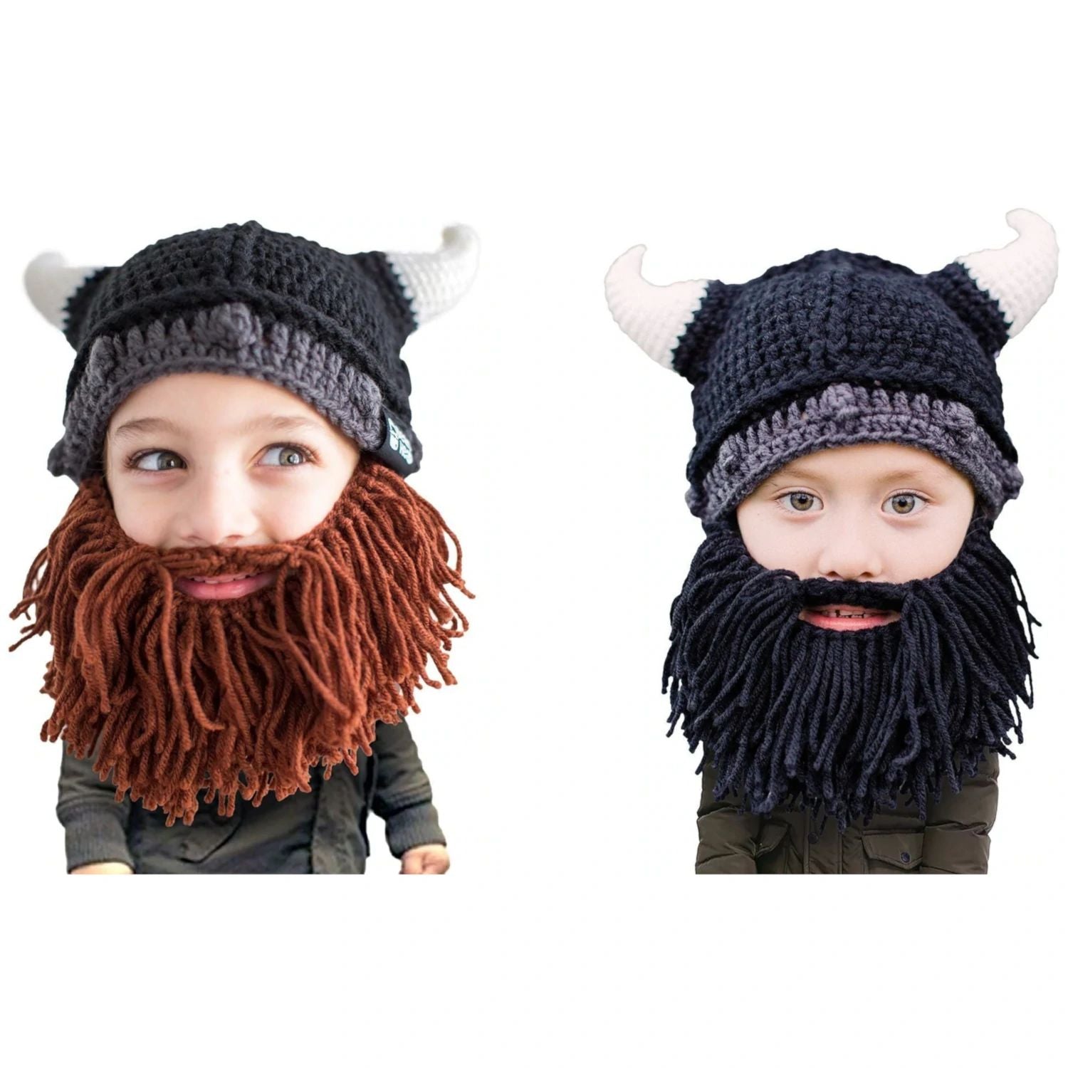 Beard Head Kid Viking Bearded Face Mask & Hat (2 Colors)