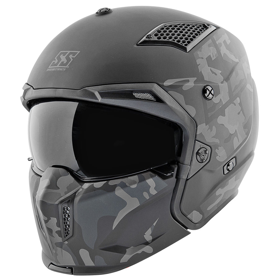 Speed & Strength SS2400 Call To Arms Open Face Motorcycle Helmet