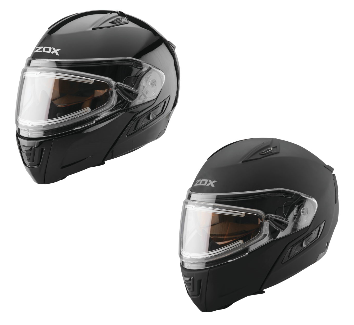 Zox Condor SVS Black Electric Faceshield Modular Snowmobile Helmet (2 Colors)