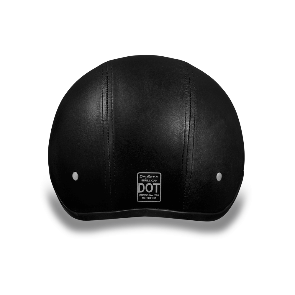 Daytona Leather Skull Cap Half Motorcycle Helmet (No Visor) (XS - 4XL)
