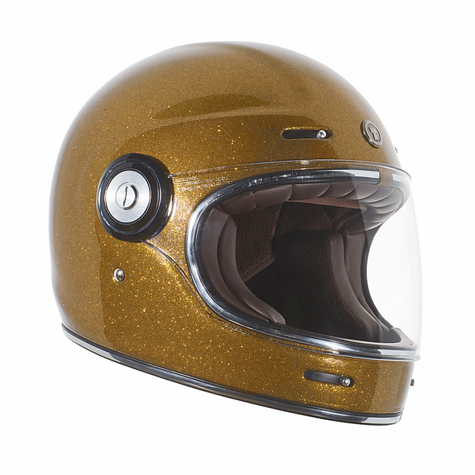 TORC T1 Full Face Retro Metallic Mega Flake Motorcycle Helmet (3 Colors)