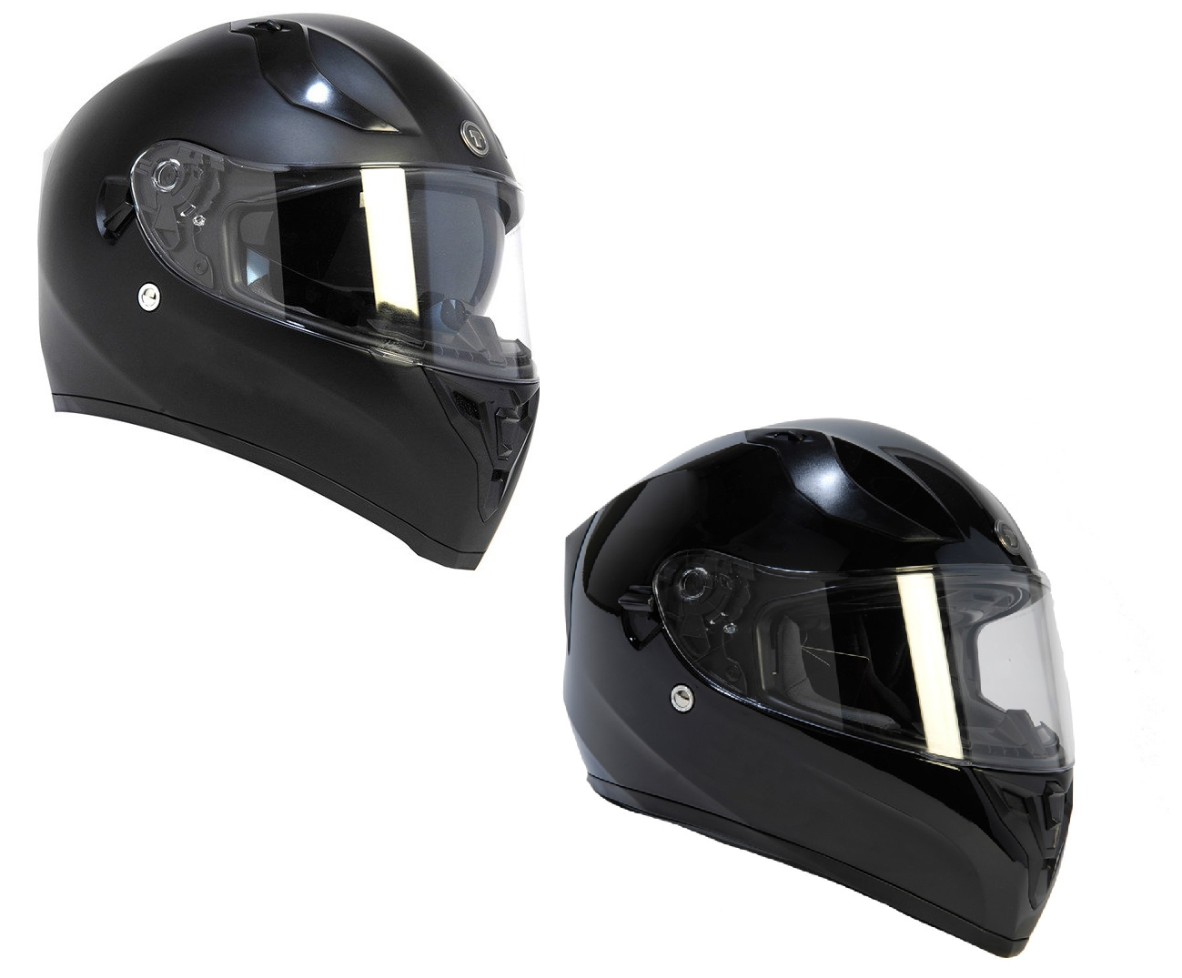 TORC T-15 Solid Black Full Face Street Bluetooth Motorcycle Helmet