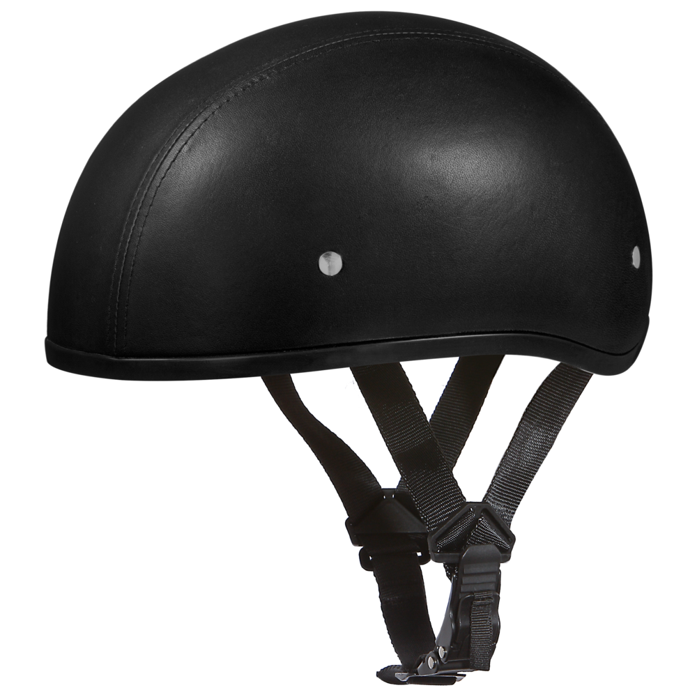 Daytona Leather Skull Cap Half Motorcycle Helmet (No Visor) (XS Daytona Leather Skull Cap Half Motorcycle Helmet (No Visor) (XS