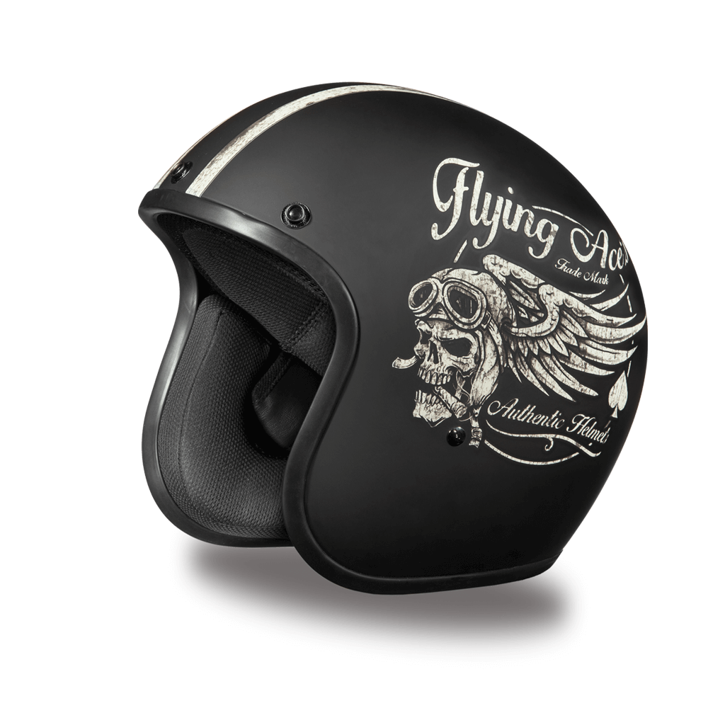 Daytona Cruiser Flying Ace's Open Face Motorcycle Helmet (XS - 2XL)