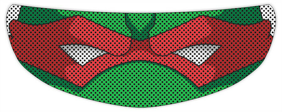 TMNT Raphael Motorcycle Helmet Visor Sticker