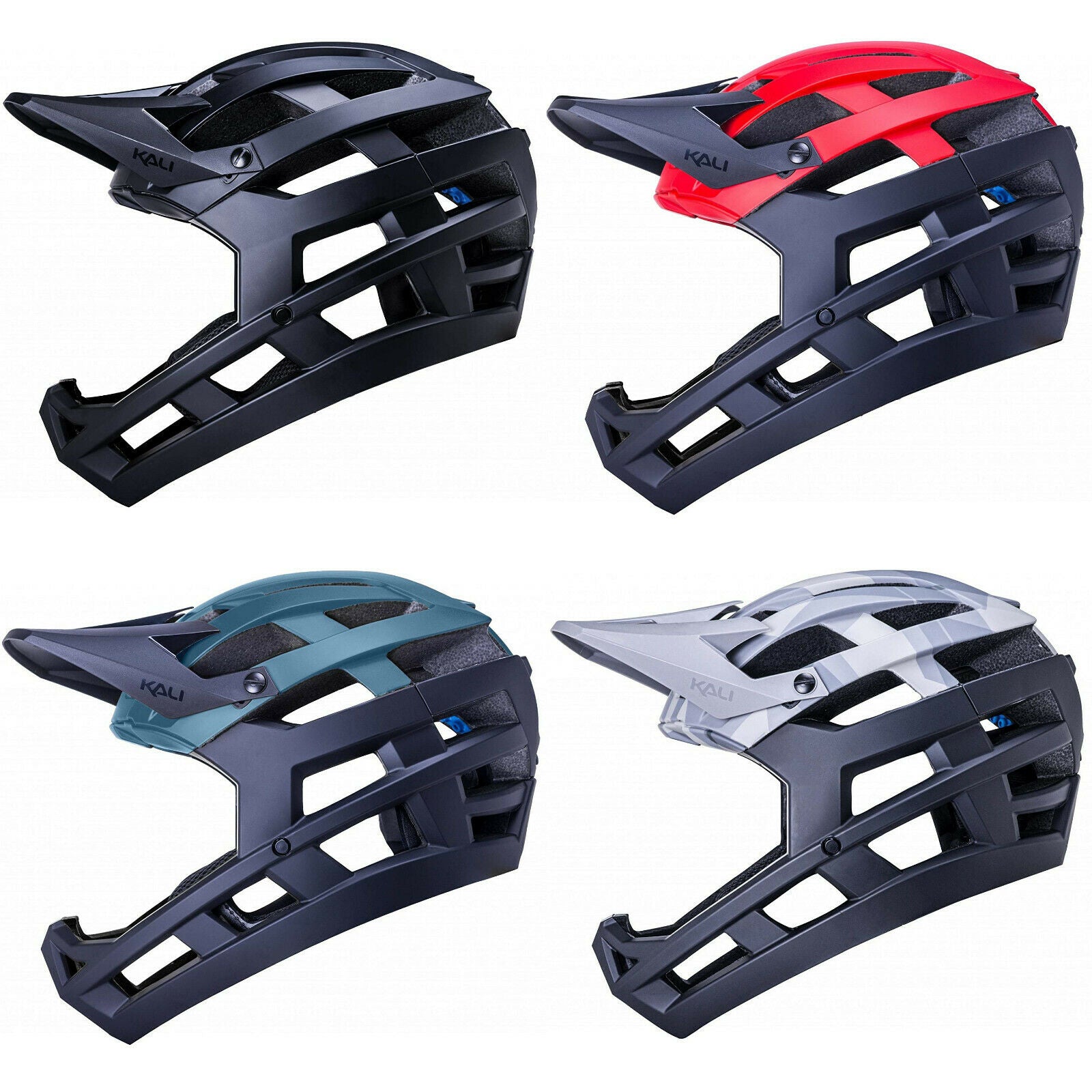 Kali Protectives Invader Full Face Off Road Mountain Bike Helmet (XS – 2XL)