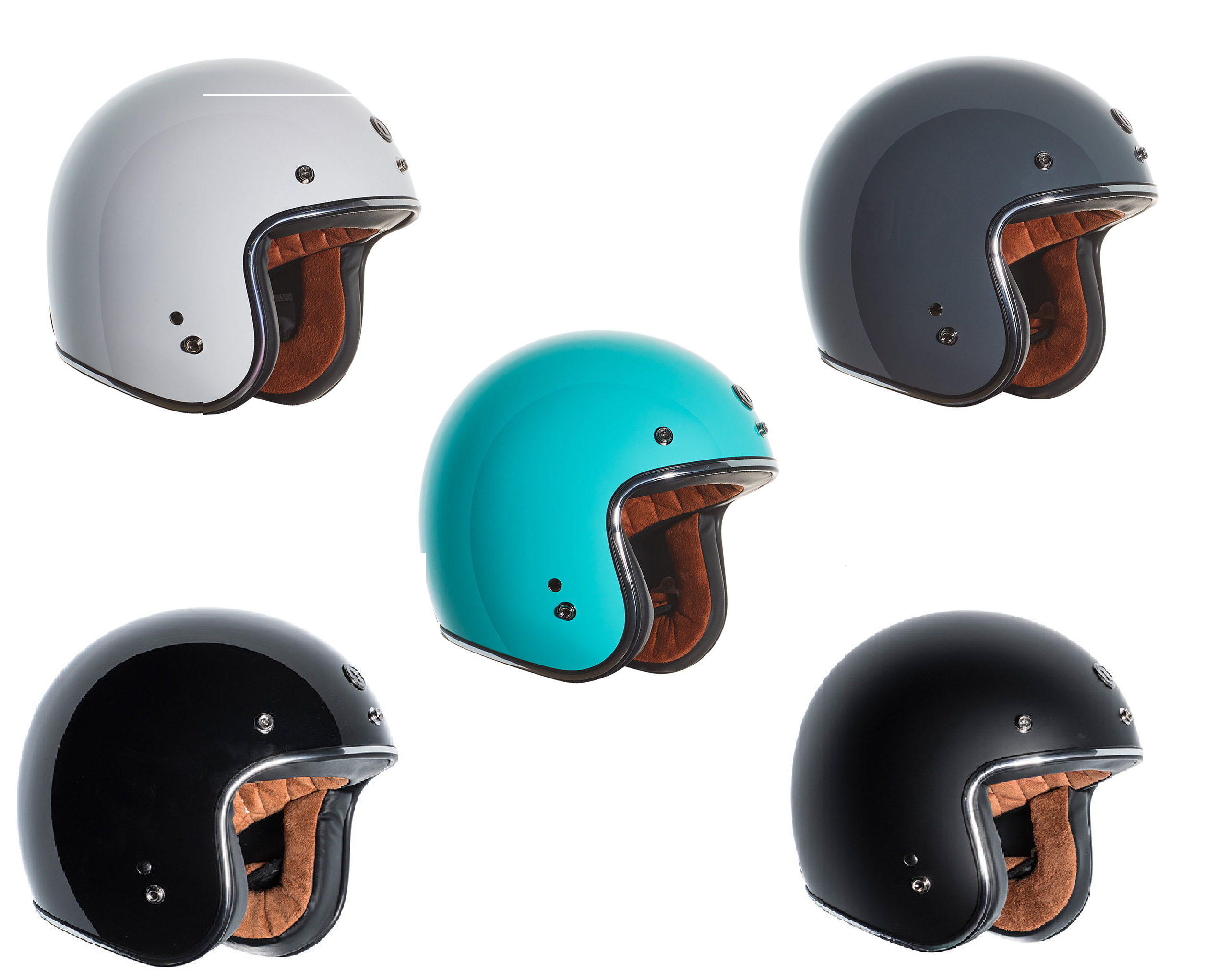 Torc T-50 Solid 3/4 Face Retro Motorcycle Helmet