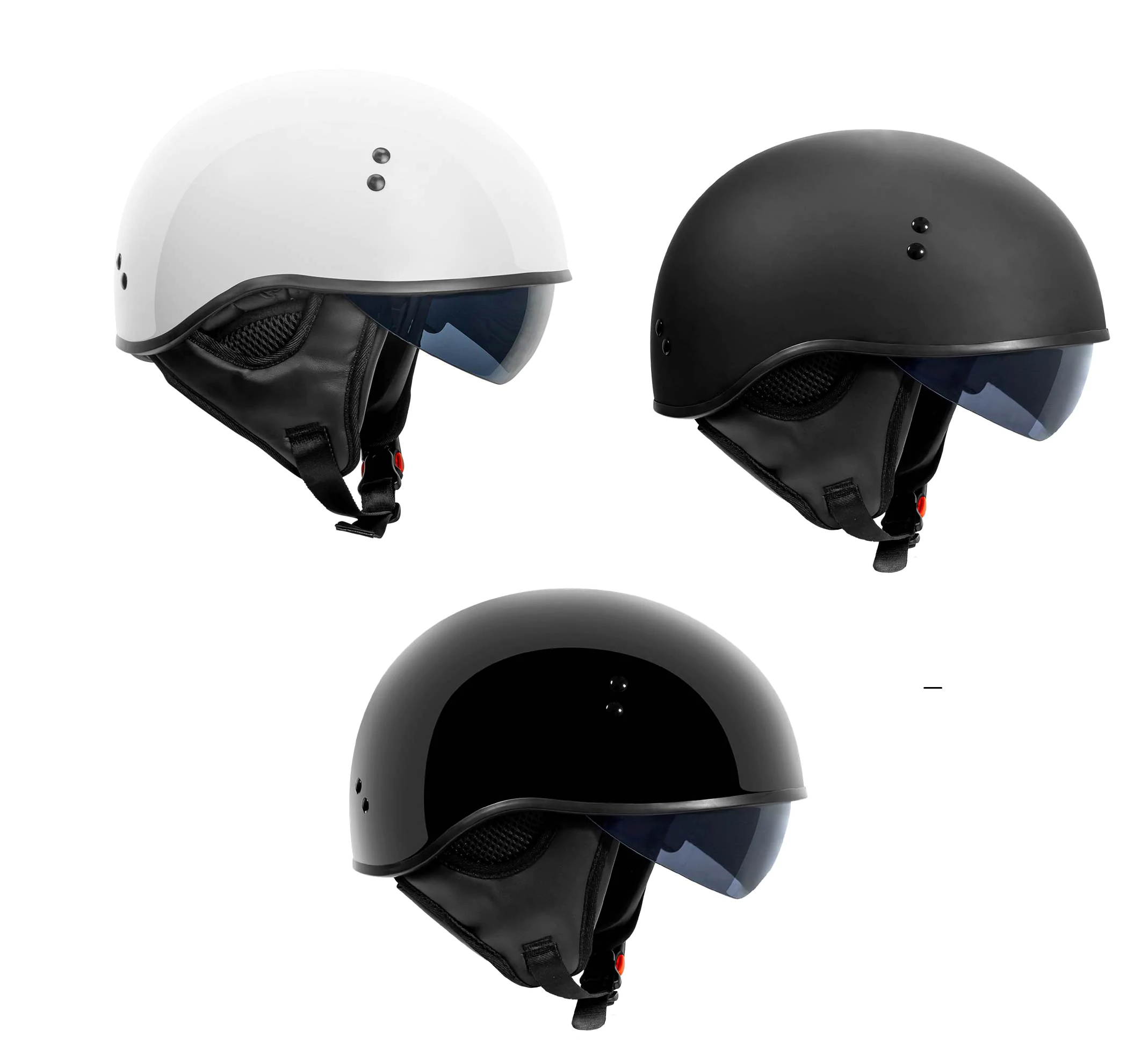 TORC T59 Solid Half Shell Motorcycle Helmet (3 Colors)