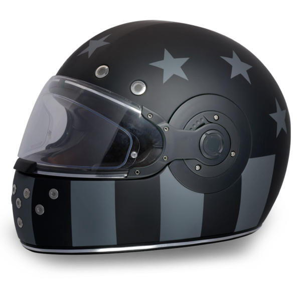 full face motorcycle helmets retro Daytona Retro Captain America Stealth Helmet XL