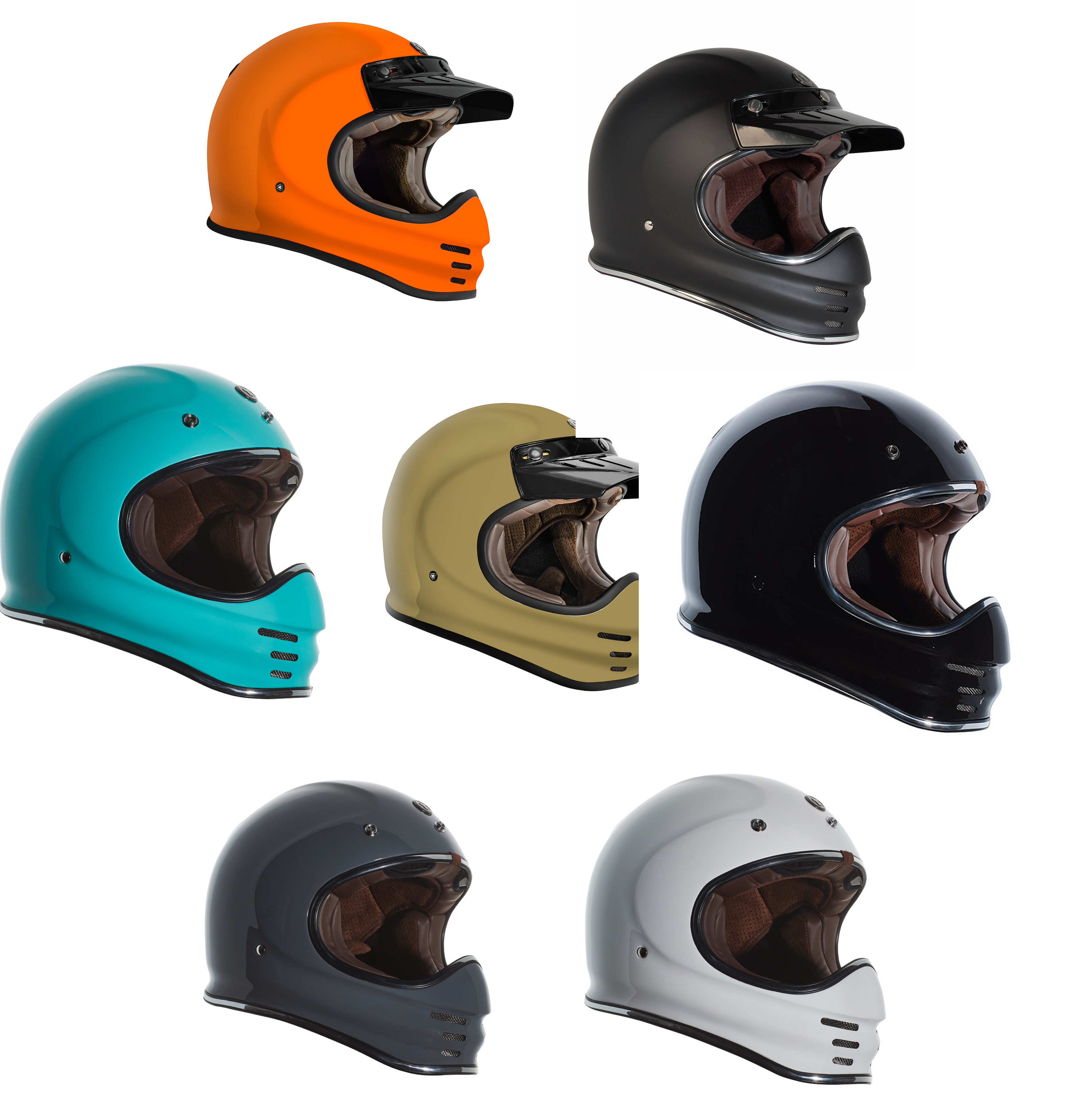 TORC T-3 Retro Moto MX Off Road Motorcycle Helmet