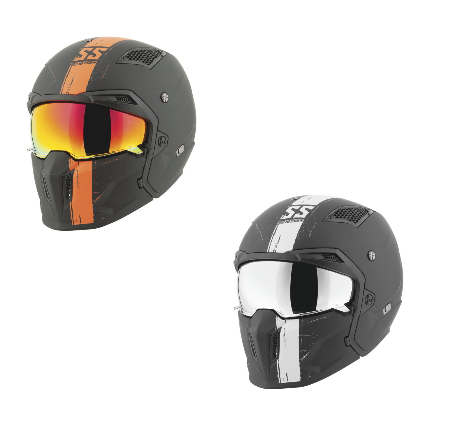 Speed & Strength SS2400 Tough As Nails Open Face Motorcycle Helmet (2 Colors)