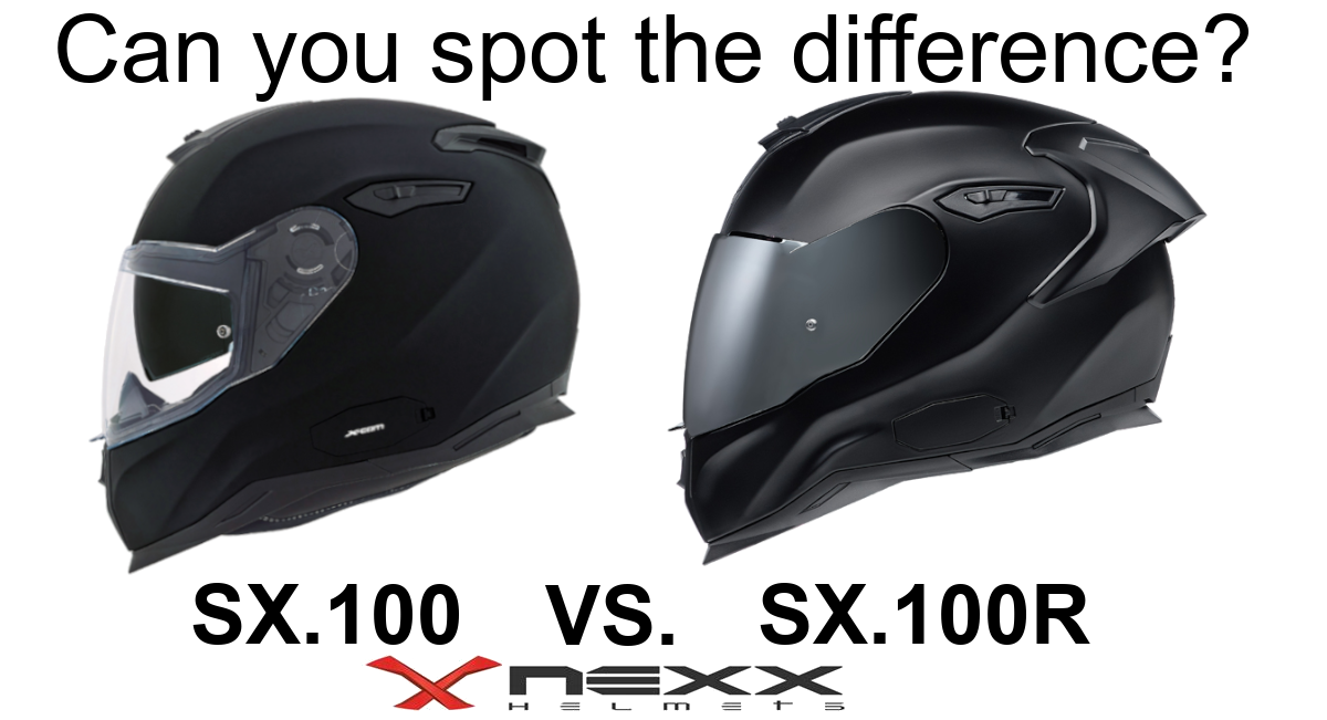 NEXX SX.100 VS SX.100R helmet