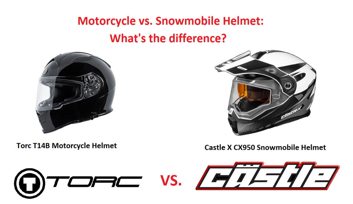 What is the Difference Between A Motorcycle & Snowmobile Helmet?