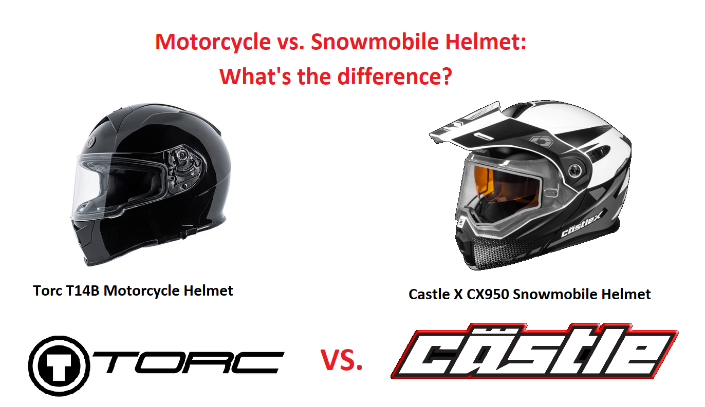What is the Difference Between A Motorcycle & Snowmobile Helmet?
