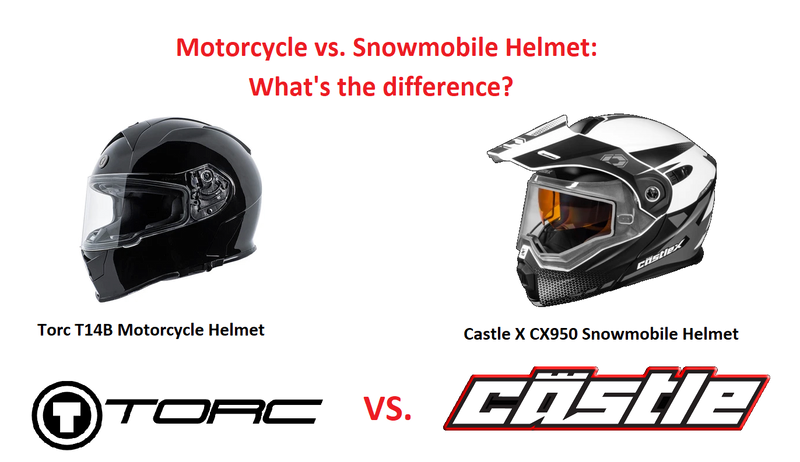 What is the Difference Between A Motorcycle & Snowmobile Helmet?