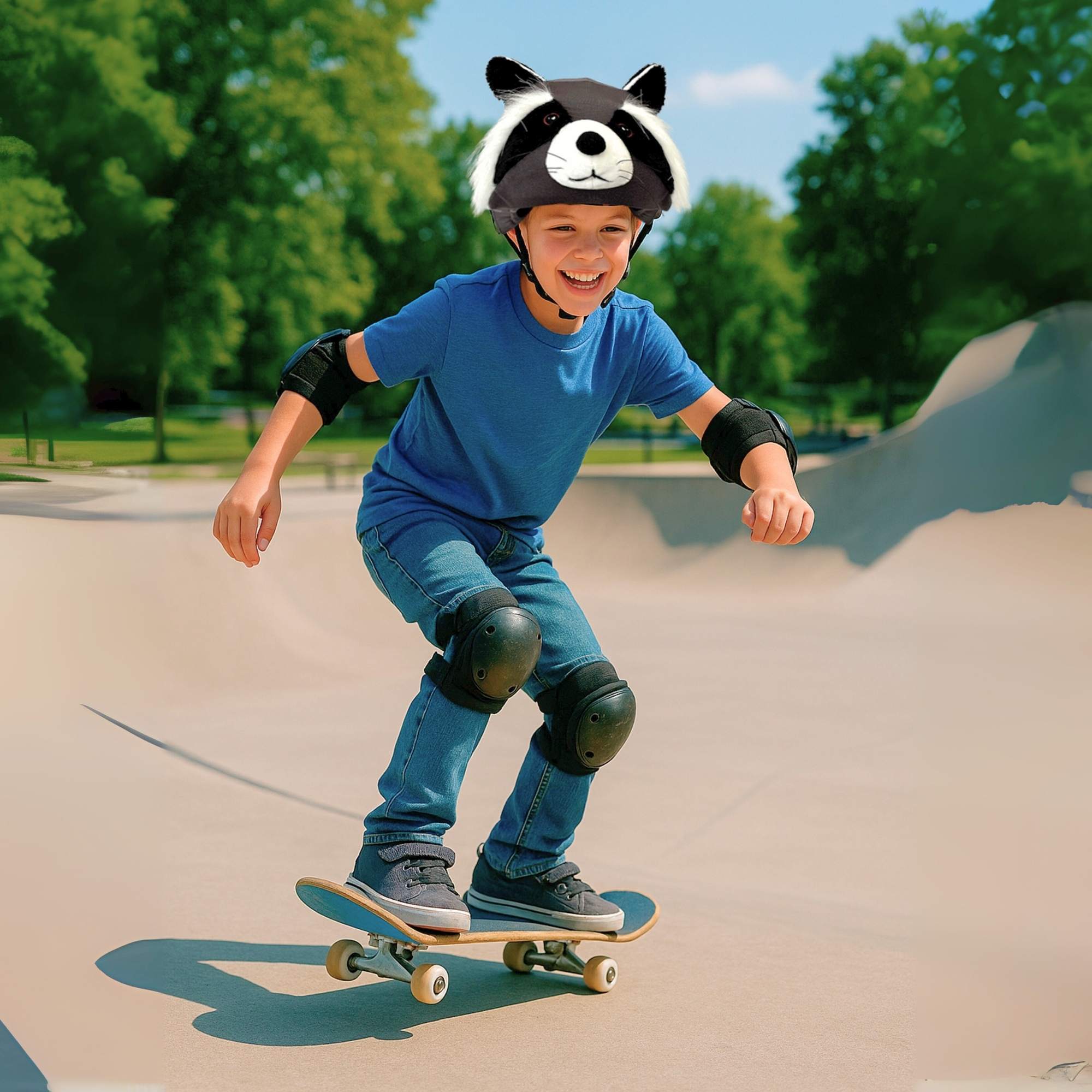 Coolcasc Racoon Helmet Cover