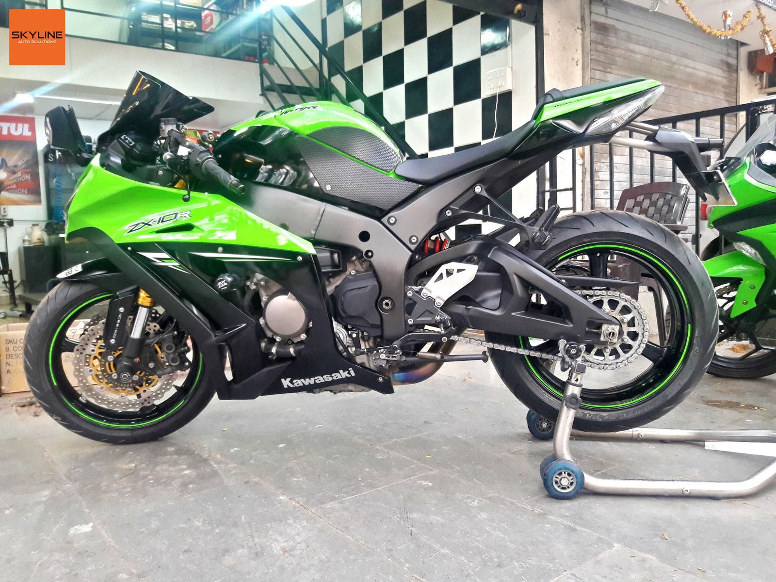 TechSpec 2016+ Kawasaki Ninja ZX-10R Snake Skin Tank Grips