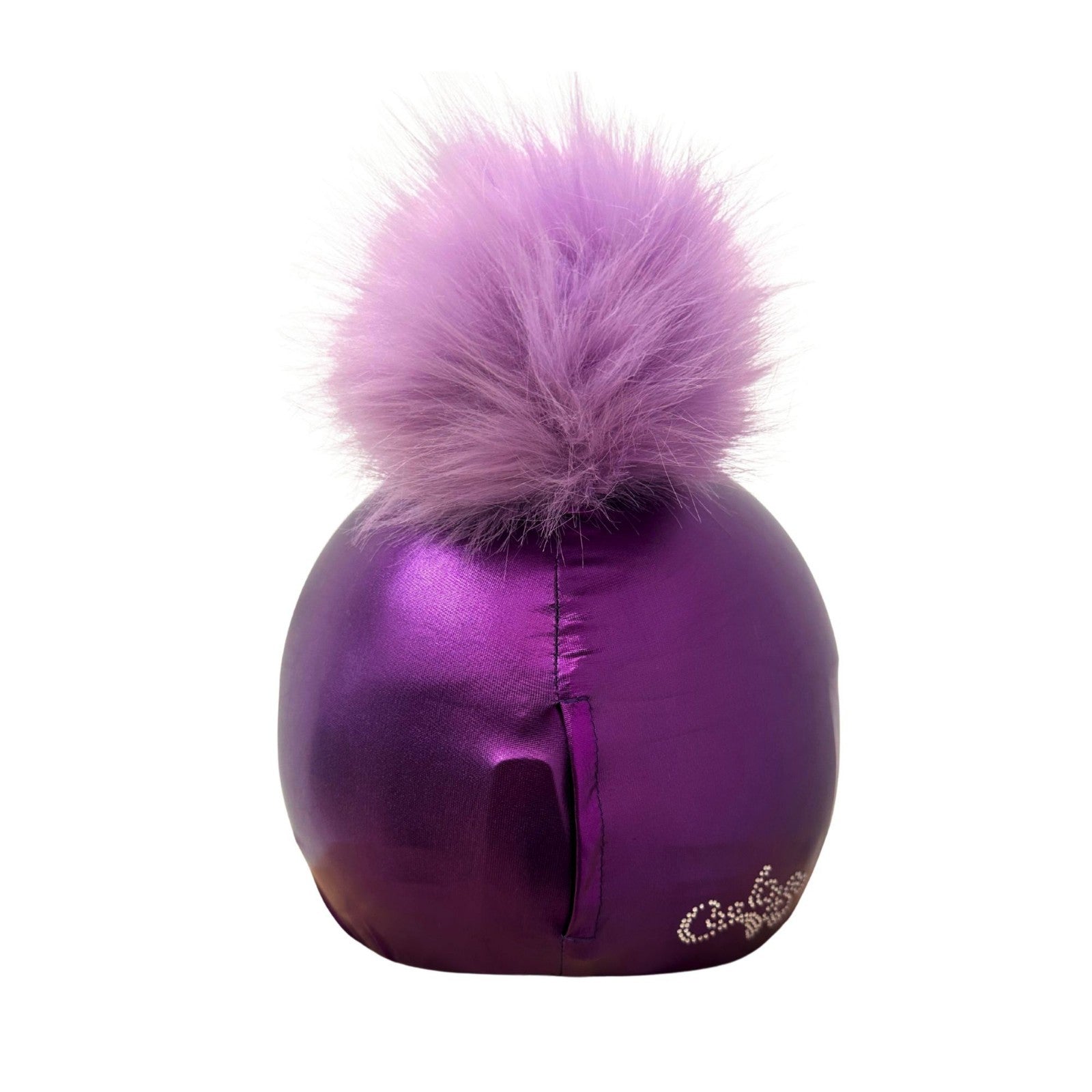 Coolcasc Purple With Purple Pon Pon Helmet Cover