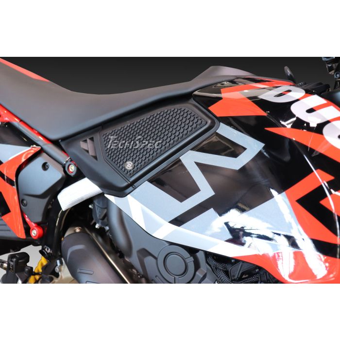Techspec 62-1530-SS Snake Skin Tank Grips (Ducati Hypermotard 698 Mono RVE 2025+)