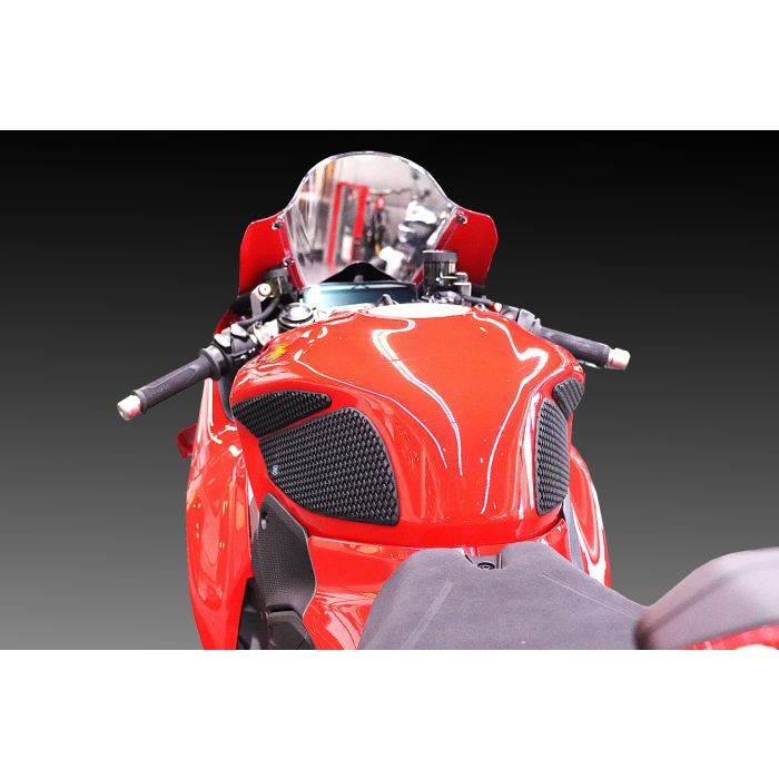 Techspec 62-1531-SS Snake Skin Tank Grips (Ducati Panigale V4 2025+)