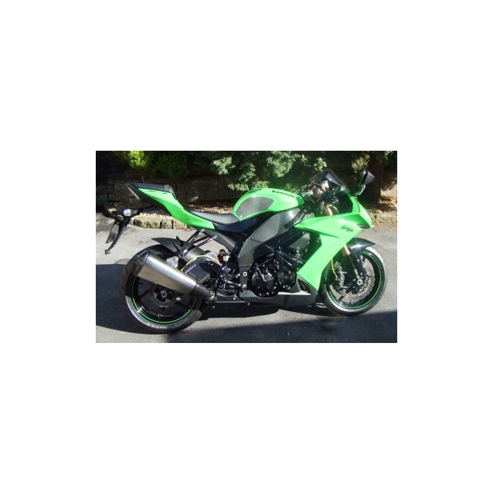 Techspec 62-0080-SS Snake Skin Tank Grips (Kawasaki ZX10 2008-2010)