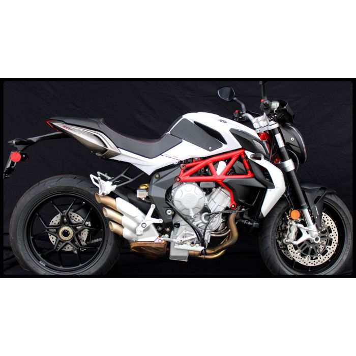 Techspec 62-6500-SS Snake Skin Tank Grips (MV Agusta Brutale 675 2012+ / 750 2001-2006 / 800/800 Dragster 2013+ / 1090 2009+)