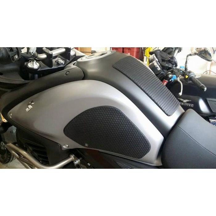 Techspec 62-3006-SS Snake Skin Tank Grips (Suzuki V-Strom DL650 2012-2016)