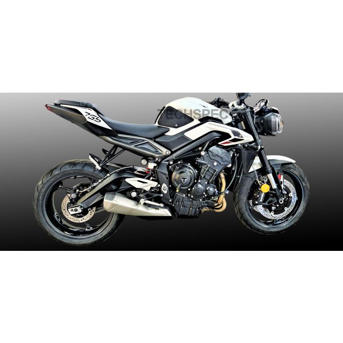 Techspec 62-3517-SS Snake Skin Tank Grips (Triumph Street Triple 765 R/RS 2024+)