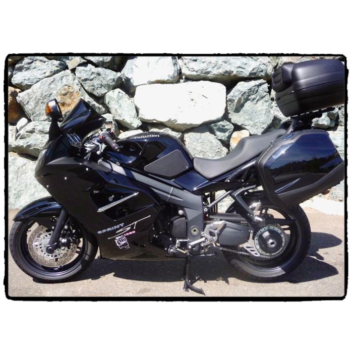 Techspec 62-3500-SS Snake Skin Tank Grips (Triumph Sprint 2005-2012)