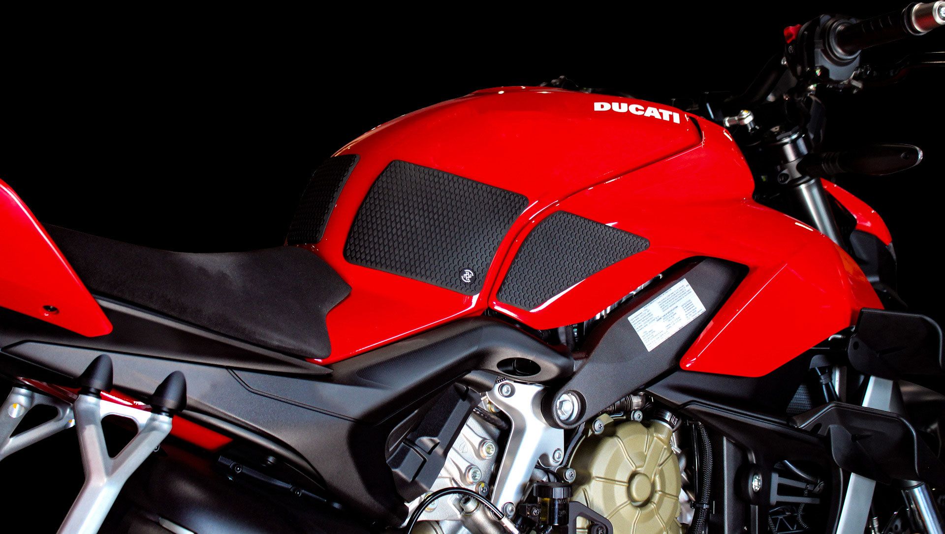 TechSpec 2020+ Ducati StreetFighter V4 Snake Skin Tank Grips