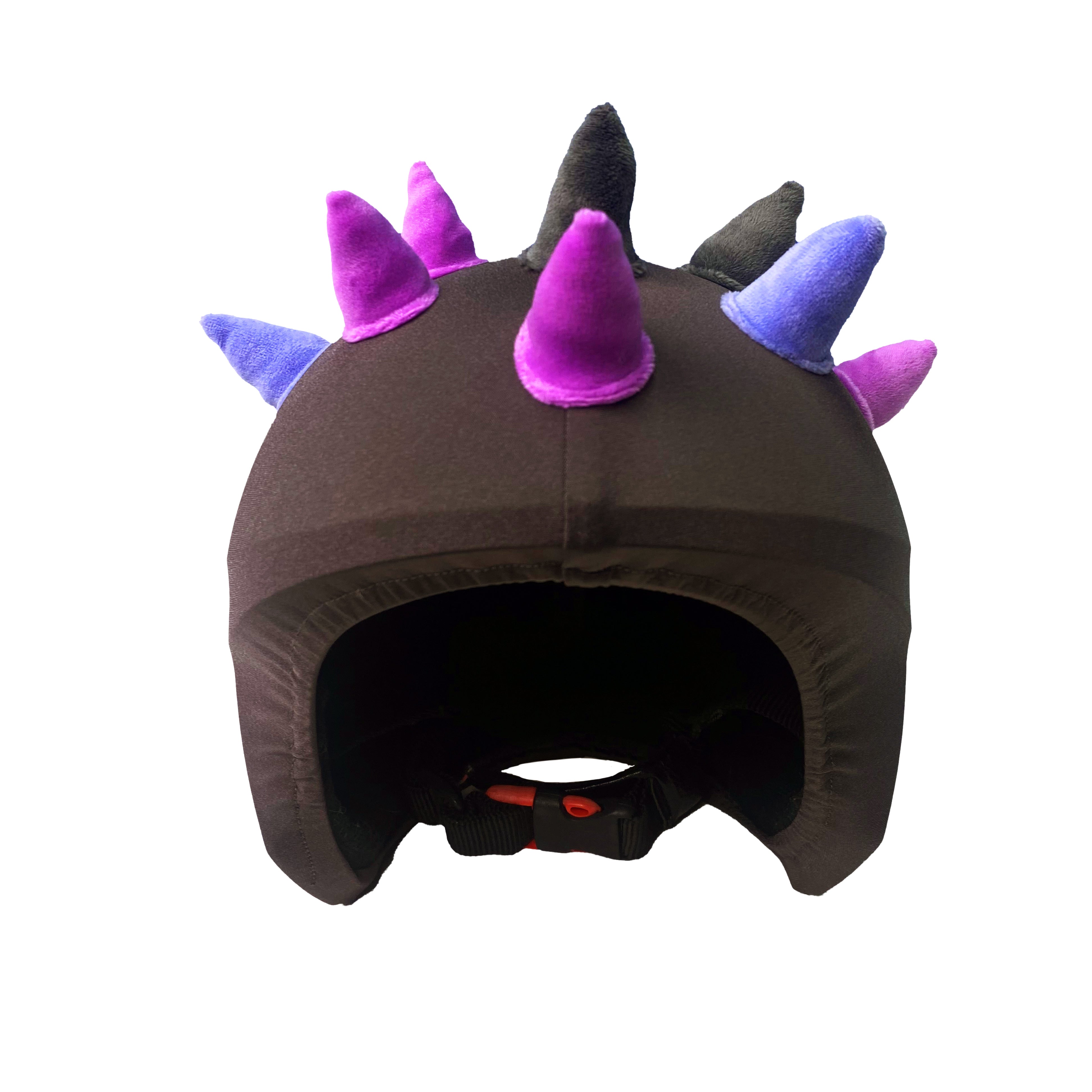 Coolcasc Purple Horns Helmet Cover