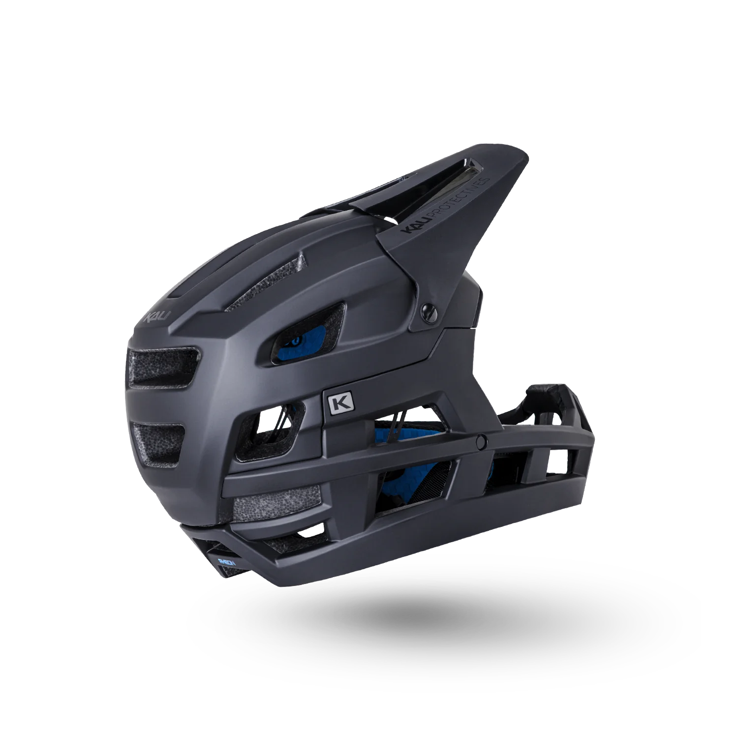 Kali DH Invader 2.0 Solid Matte / Gloss Black Bicycle Helmet