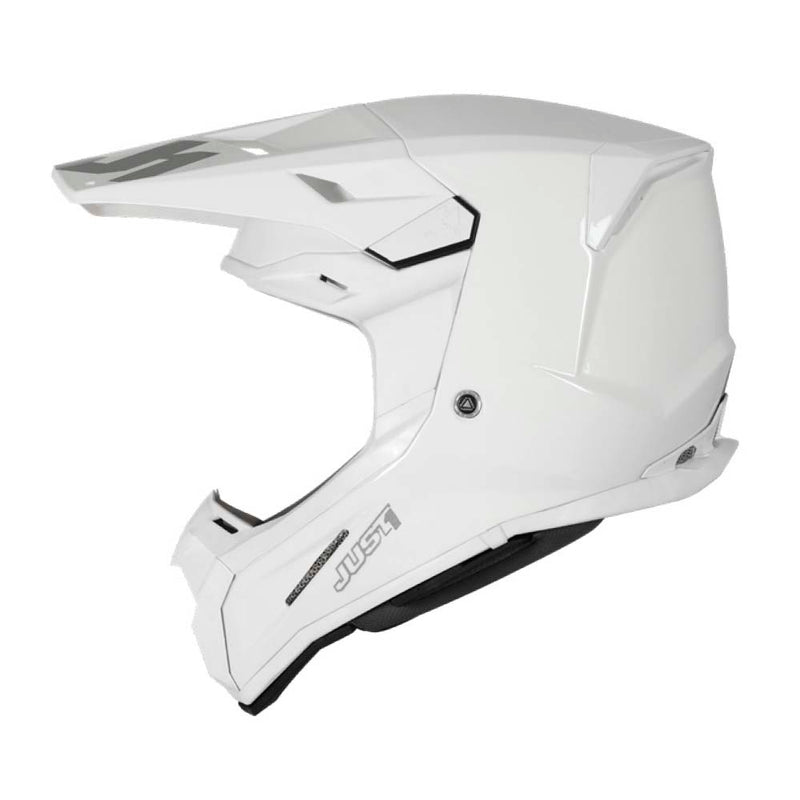 Just 1 J22F Gloss White / Solid Black Helmet (2 Colors)