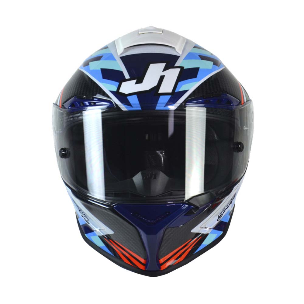 Just1 J-GPR White Blue Carbon De Rosa Replica Starline Helmet