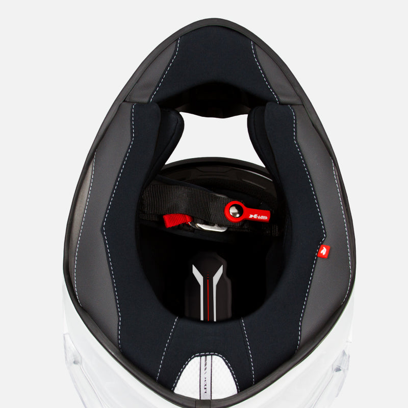 Nexx X.R3R Carbon White Red Helmet