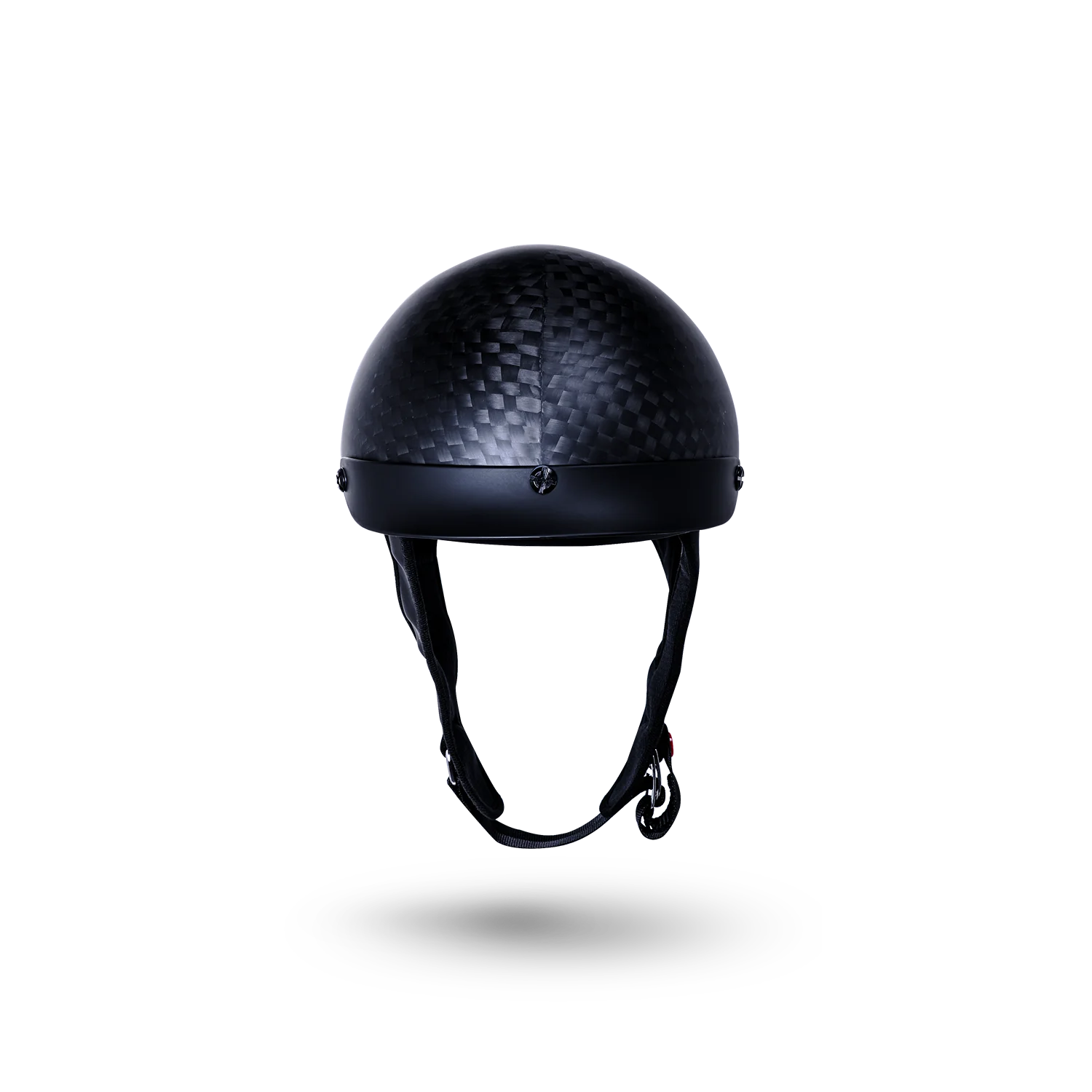 Kali Taz 2.0 Solid Matte Carbon Skull Cap Half Motorcycle Helmet