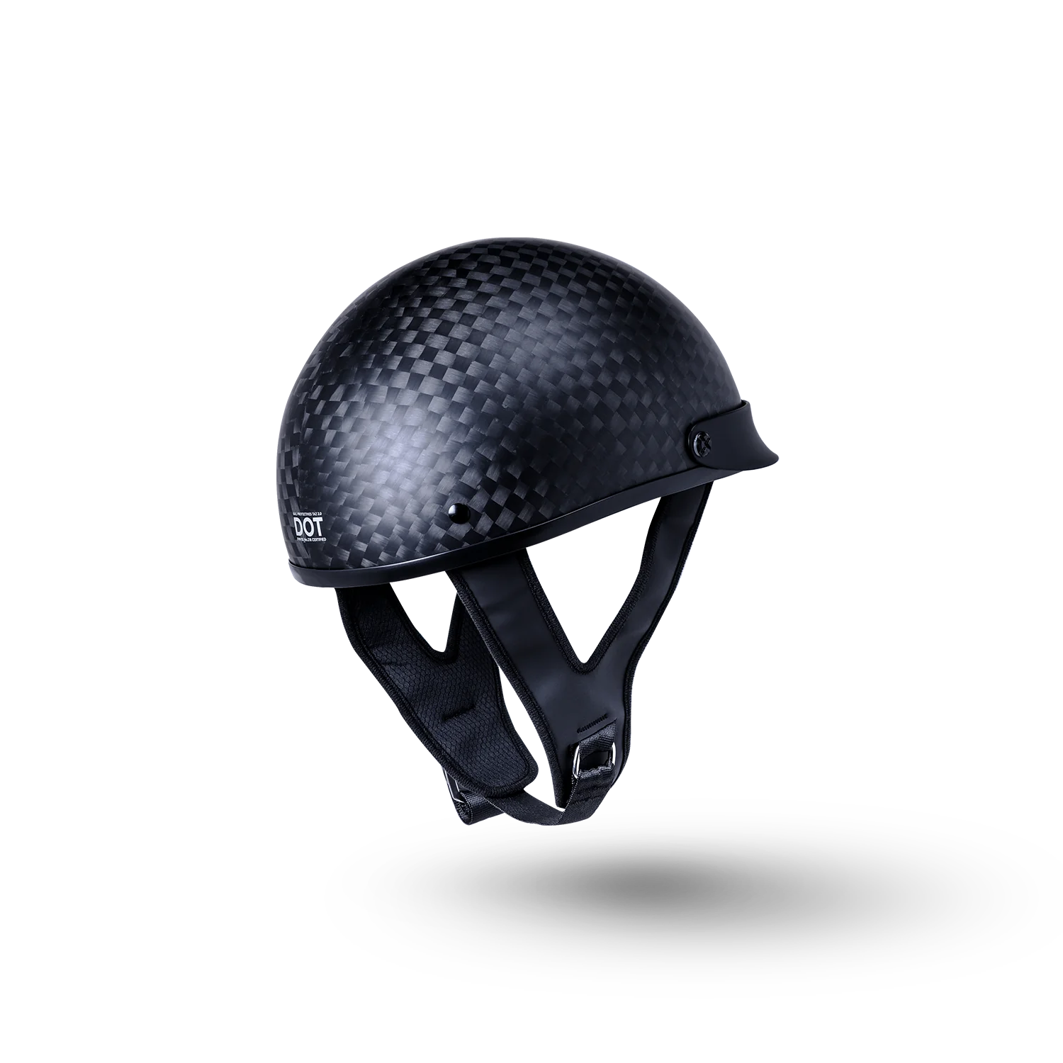Kali Taz 2.0 Solid Matte Carbon Skull Cap Half Motorcycle Helmet Kali Taz 2.0 Solid Matte Carbon Skull Cap Half Motorcycle Helmet