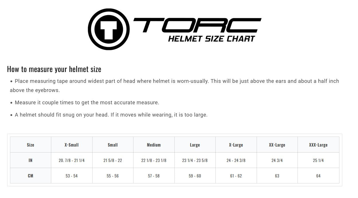 TORC T-14B Force Full Face Bluetooth Motorcycle Helmet (XS - 2XL)