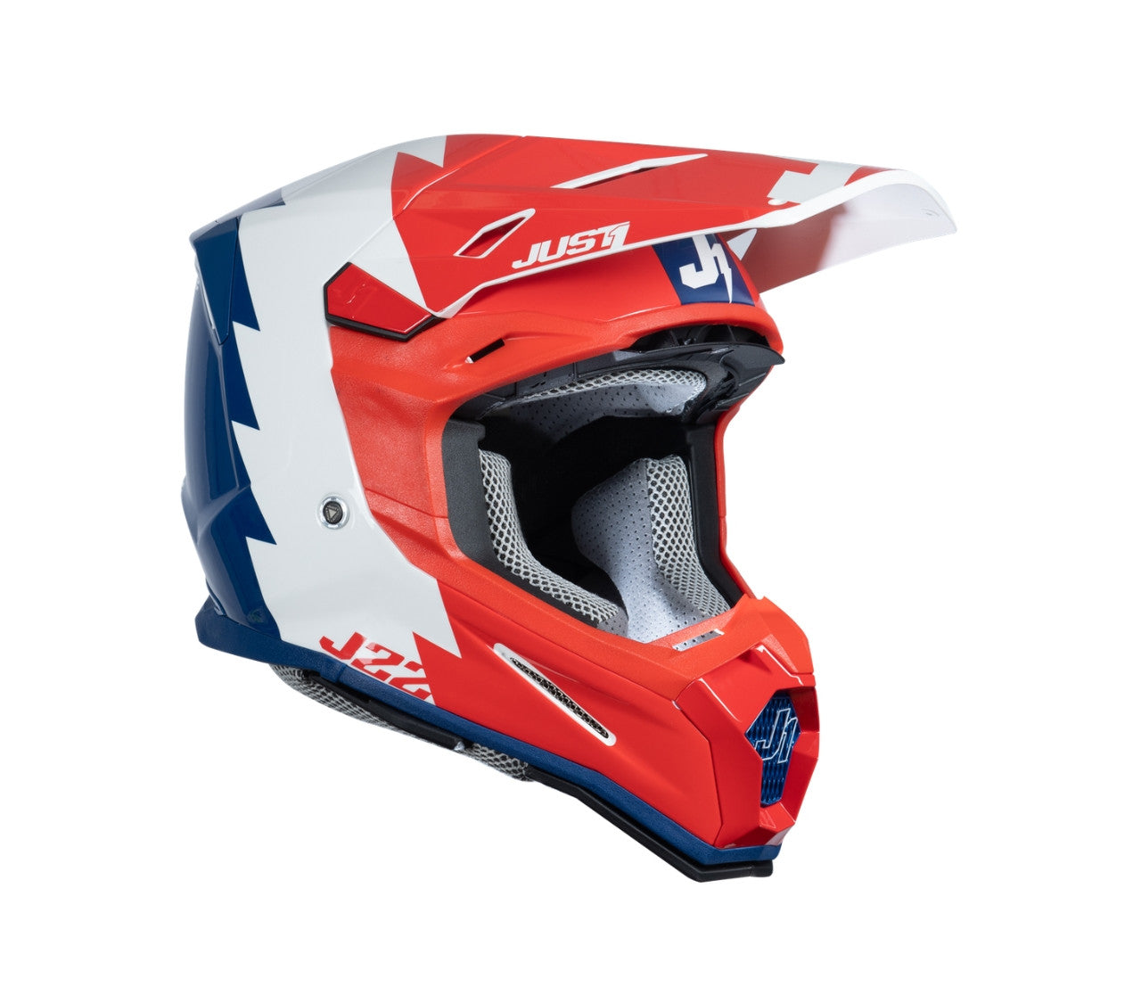 Just1 J22F Revolte Red / Blue / White Helmet