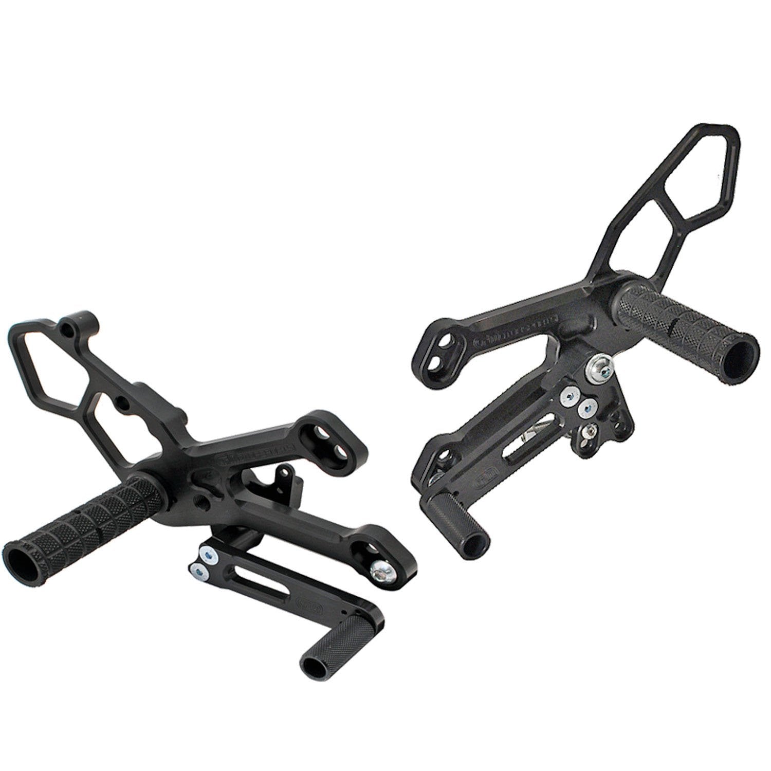 Woodcraft Yamaha R3 MT03 STD Shift Complete Rearset Kit w/ Pedals