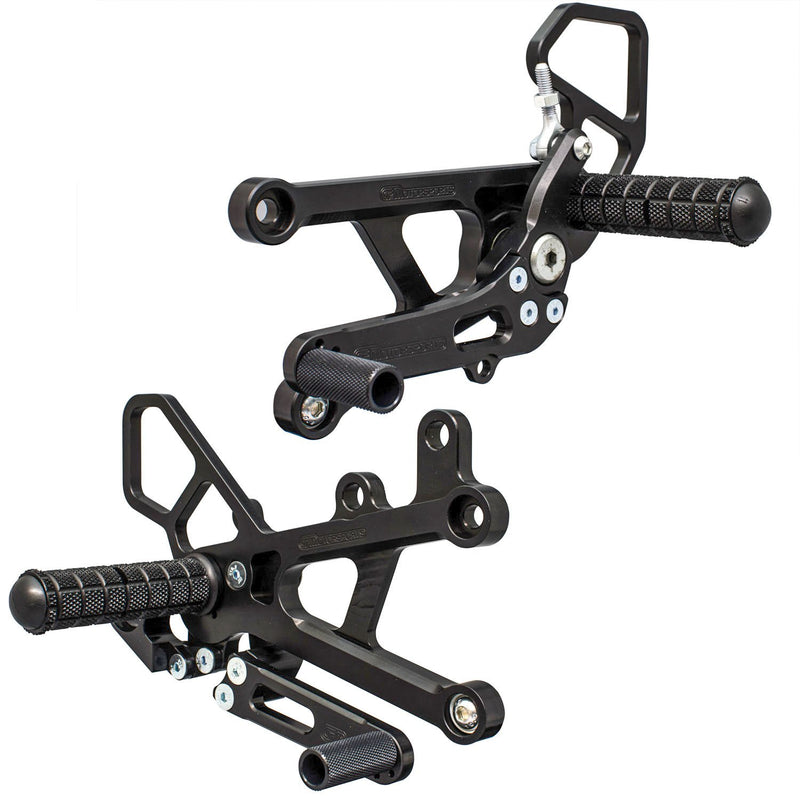 Woodcraft 2006-2020 Yamaha YZF-R6 STD Shift Complete Rearset Kit w/ Pedals