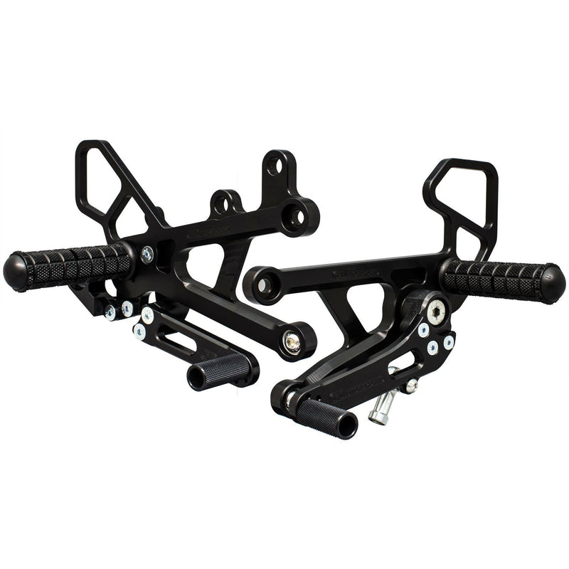 Woodcraft 2006-2020 Yamaha YZF-R6 GP Shift Complete Rearset Kit w/ Pedals
