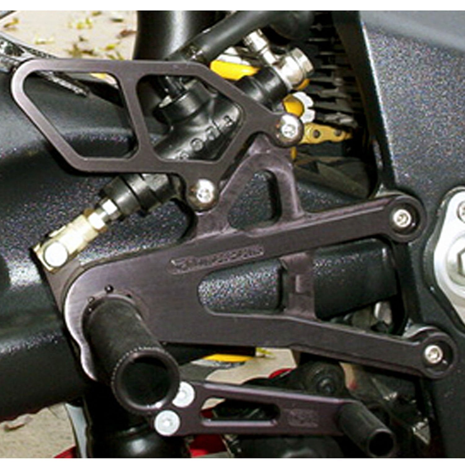 Woodcraft Triumph Daytona 675 675R STD Shift Complete Rearset Kit w/ Pedals