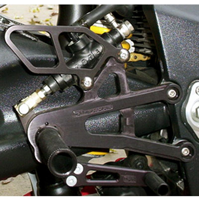 Woodcraft Triumph Daytona 675 675R GP Shift Complete Rearset Kit w/ Pedals