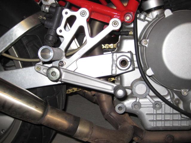 Woodcraft 1991-1998 Ducati SS750 SS900 STD / GP Shift Complete Rearset Kit w/ Pedals