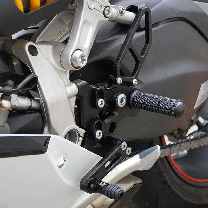 Woodcraft Ducati Panigale 899 959 Corse 1199S 1199R 1299 V2 GP Shift Complete Rearset Kit w/ Pedals
