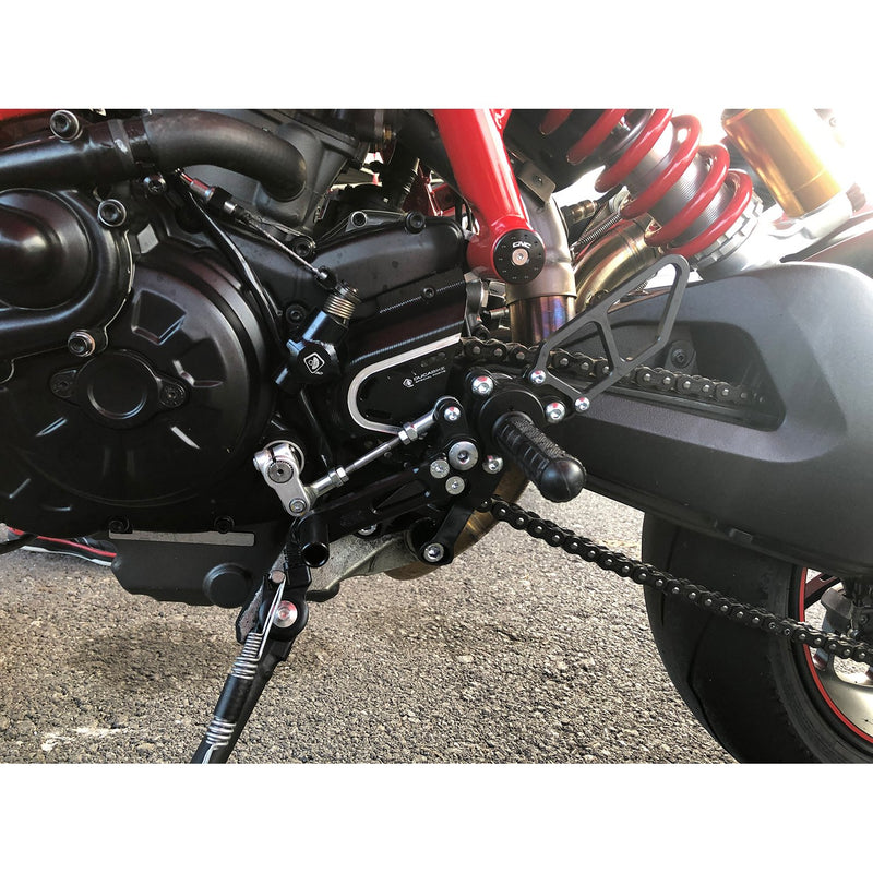 Woodcraft 2016-2018 Ducati Hypermotard 939 STD / GP Shift Complete Rearset w/ Pedals